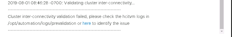 hcibench ip assignment failed